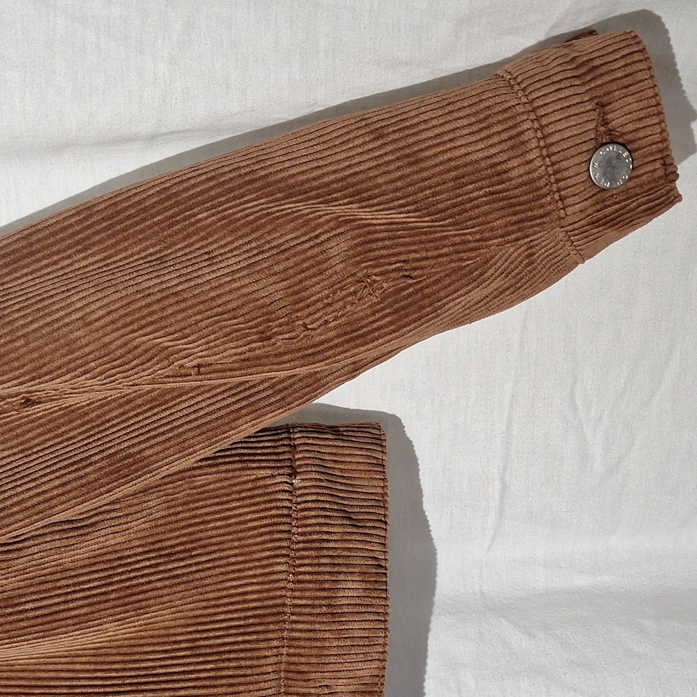 3/$20-Brown Corduroy Jacket, Cropped,  Sherpa Collar And Lining, 12, NWOT - Picture 9 of 14